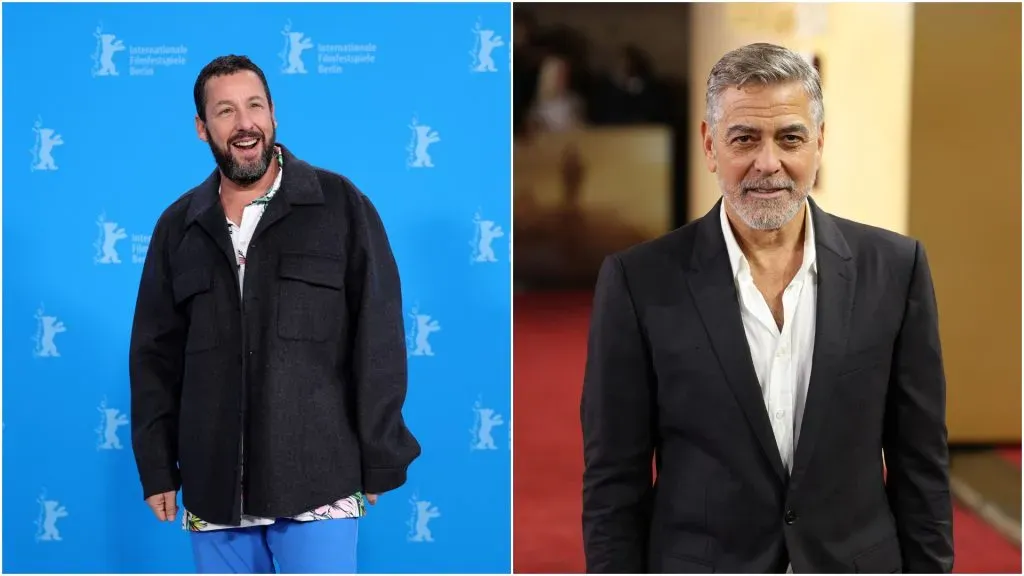 Adam Sandler and George Clooney (Neil P. Mockford/Getty Images)