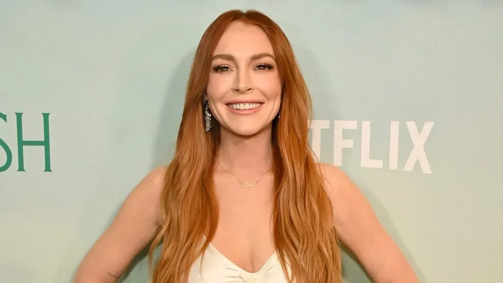 Lindsay Lohan attends the Irish Wish New York Premiere at Paris Theater on March 05, 2024. (Source: Bryan Bedder/Getty Images for Netflix)