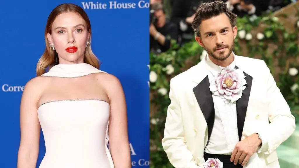 Scarlett Johansson attends the 2024 White House Correspondents’ Dinner — Jonathan Bailey attends The 2024 Met Gala. (Source: Paul Morigi/Getty Images — Aliah Anderson/Getty Images)