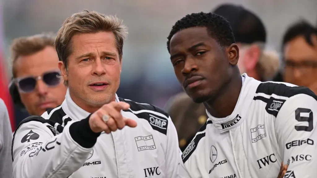 Brad Pitt and Damson Idris (Dan Mullan/Getty Images)