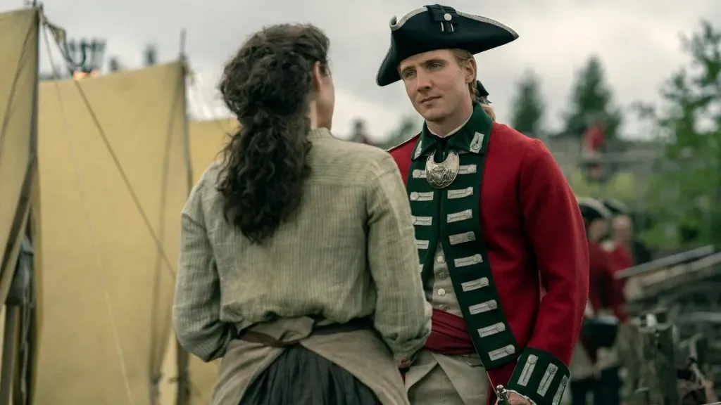 Henry Ashton as Lieutenant Sandy Hammond in Outlander, Episode 6. (Souce: IMDb)