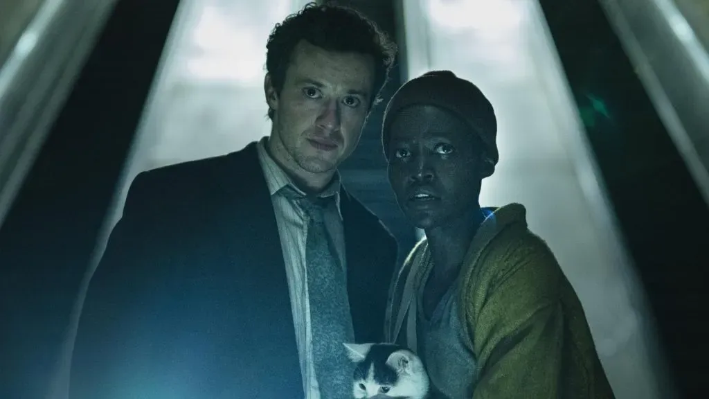 Lupita Nyong’o and Joseph Quinn in A Quiet Place: Day One. (Source: IMDb)
