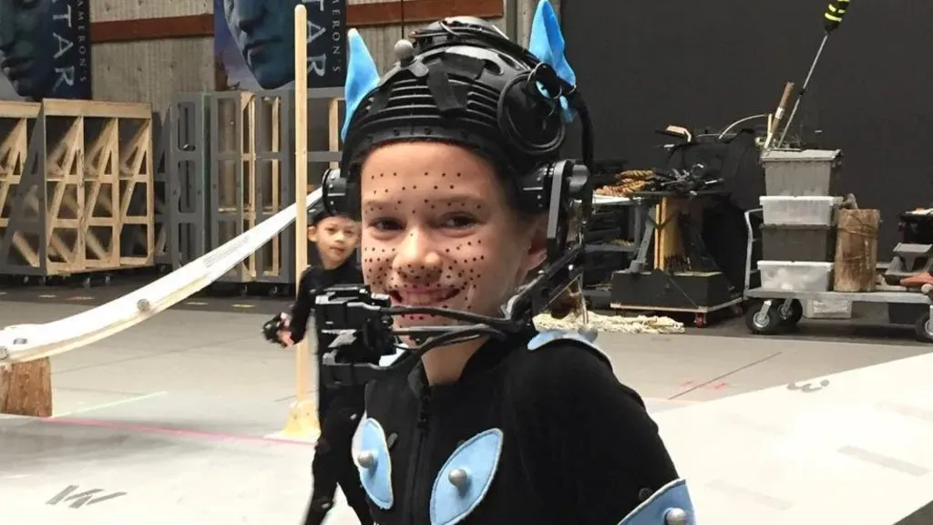 Chloe Coleman in the set of “Avatar: The Way of Water”. (Source: @chloechasecoleman)