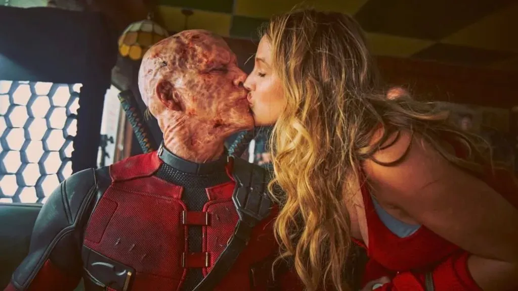 Ryan Reynolds and Blake Lively behind the scenes of Deadpool & Wolverine. (Source: @CultureCrave)