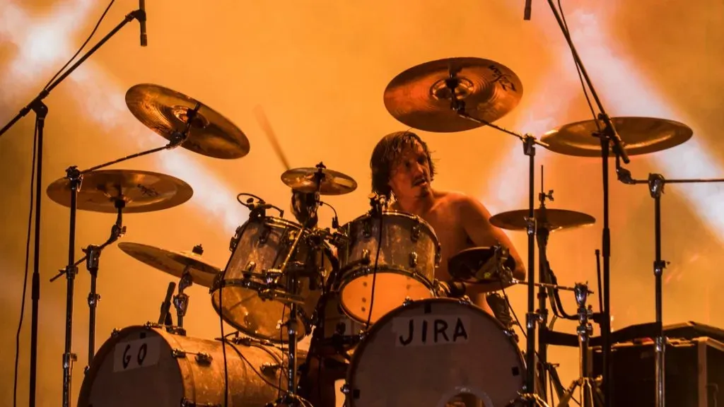 Mario Duplantier from Gojira performs at 2015 Rock in Rio on September 19, 2015 in Rio de Janeiro, Brazil. (Source: Raphael Dias/Getty Images)