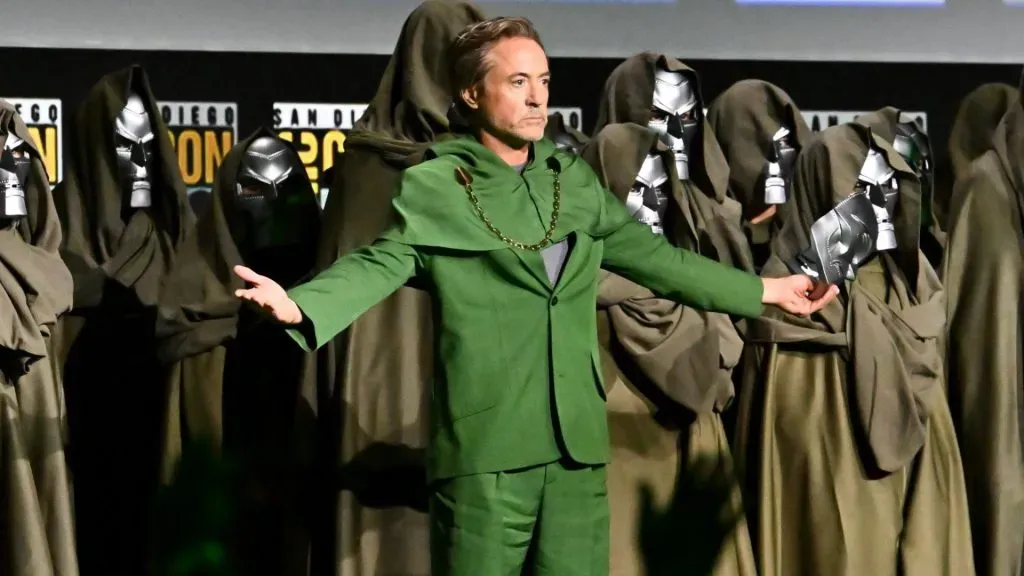 Robert Downey Jr. at San Diego Comic Con 2024 at the unveiling of his new character, Doctor Doom. (Source: @DiscussingFilm)
