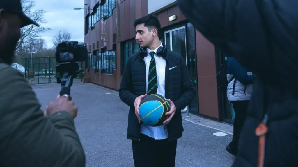 Zain Iqbal filming “Why ME?”. (Source: IMDb)