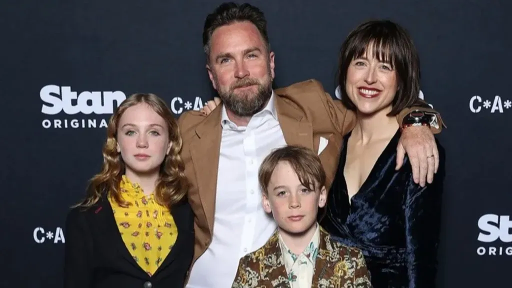 Ariel Donoghue with her father for the “CAUGHT” premiere. (Source: Brendon Thorne for Getty Imaged)