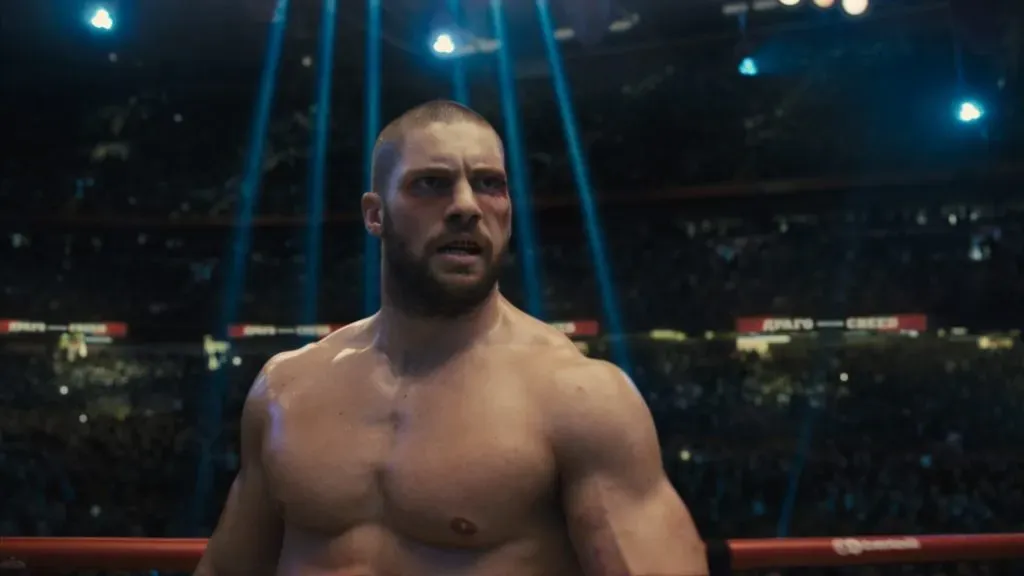 Florian Munteanu as Viktor Drago in Creed II. (Source: IMDb)