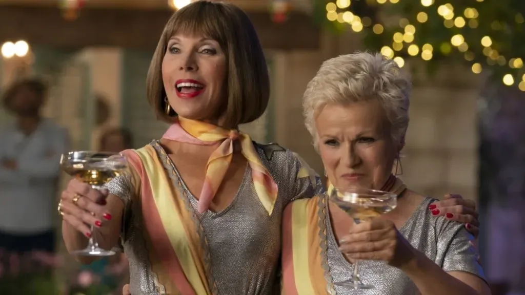 Christine Baranski and Julie Walters in Mamma Mia! Here We Go Again. (Source: IMDb)