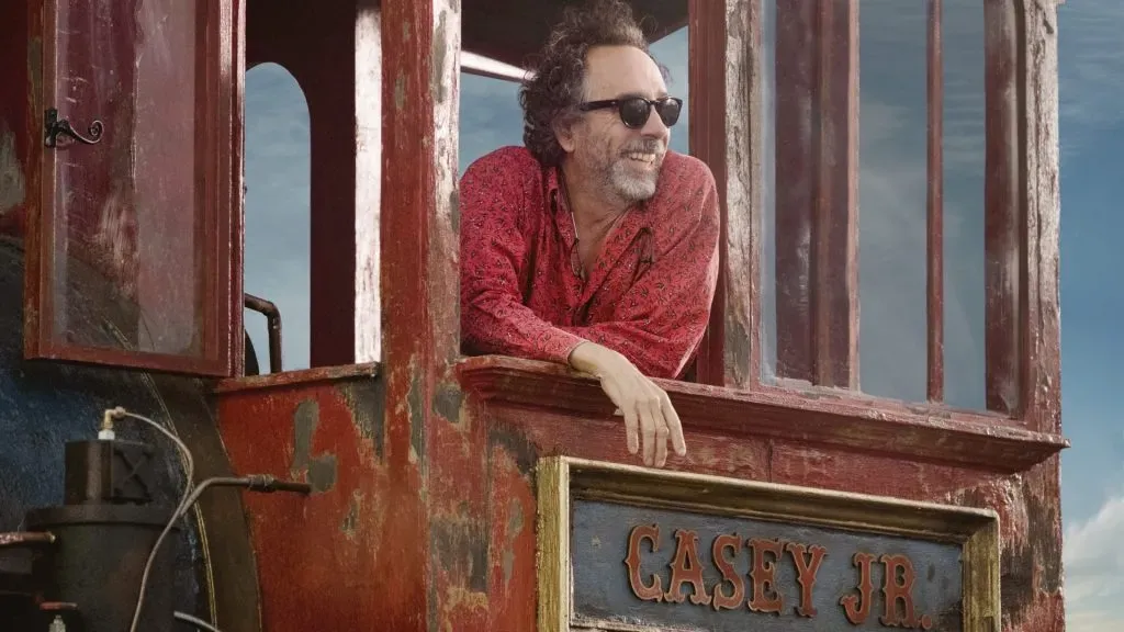 Tim Burton in the set of “Dumbo”. (Source: IMDb)