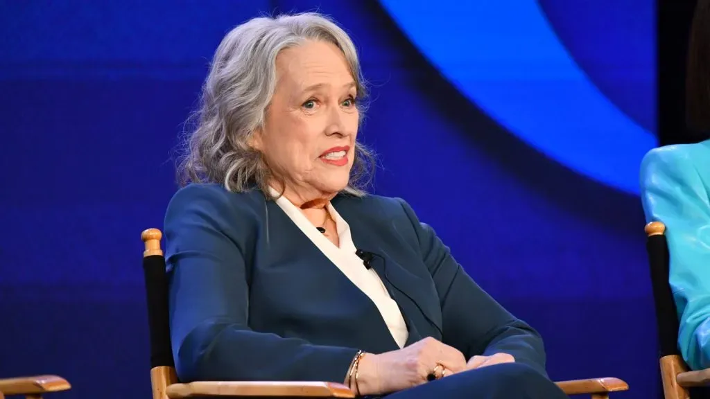 Kathy Bates speaks onstage at the “Matlock” Presentation Q&A during the CBS Network portion of the 2024 TCA Summer Press Tour at The Langham Huntington, Pasadena on July 13, 2024 in Pasadena, California. Source: Alberto E. Rodriguez/Getty Images)