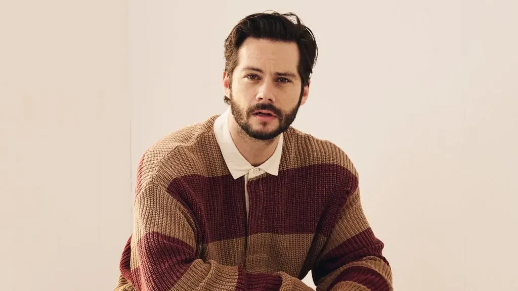 Dylan O’Brien of ‘SATURDAY NIGHT’ poses in the Getty Images Portrait Studio Presented by IMDb and IMDbPro. (Source: Gareth Cattermole/Getty Images for IMDb)