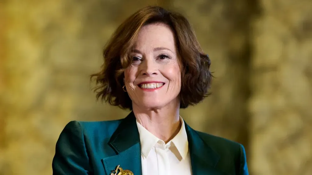 Actress Sigourney Weaver poses at the “Goya International” award photocall 2024 at the Valladolid City Hall on February 09, 2024 in Valladolid, Spain. (Photo by Carlos Alvarez/Getty Images)
