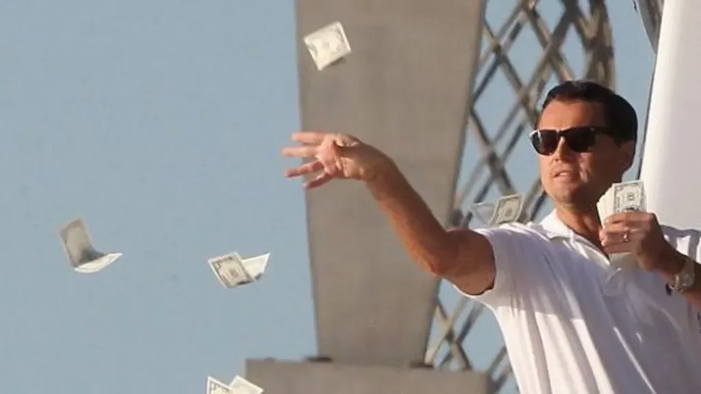 Leonardo DiCaprio in “The Wolf of Wall Street” (Source: Reddit)