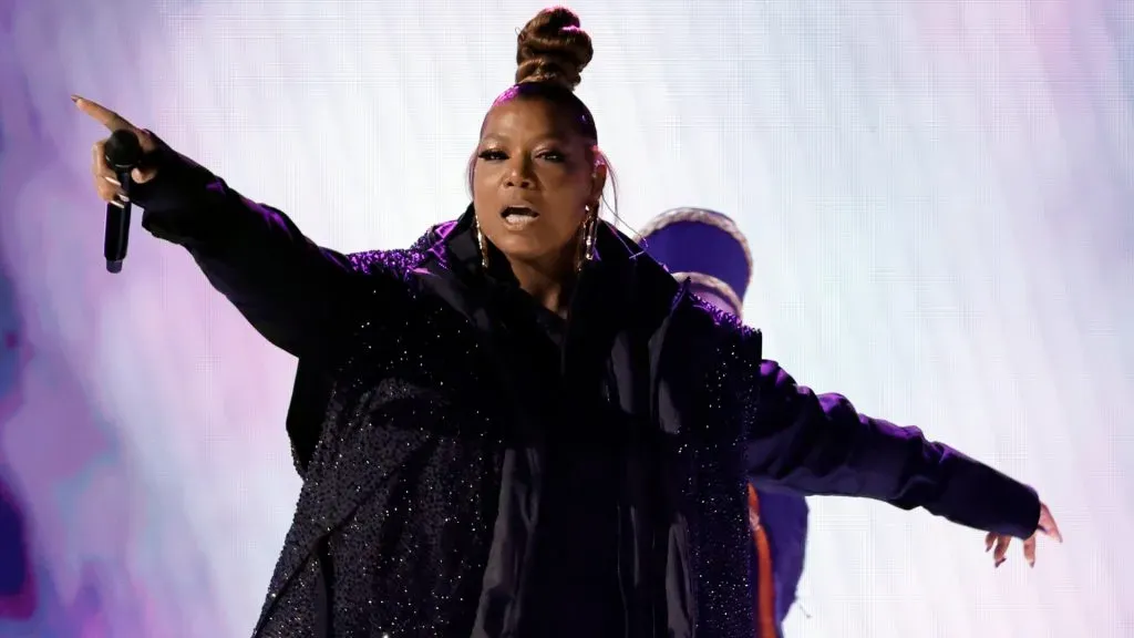 Queen Latifah performs onstage during the 65th GRAMMY Awards at Crypto.com Arena on February 05, 2023 in Los Angeles, California. (Photo by Kevin Winter/Getty Images for The Recording Academy)