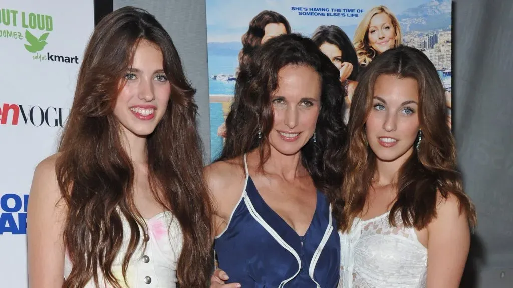 Sarah Margaret Qualley, actress Andie MacDowell, and Rainey Qualley attend the “Monte Carlo” screening at AMC Loews Lincoln Square on June 23, 2011 in New York City. (Photo by Mike Coppola/Getty Images)