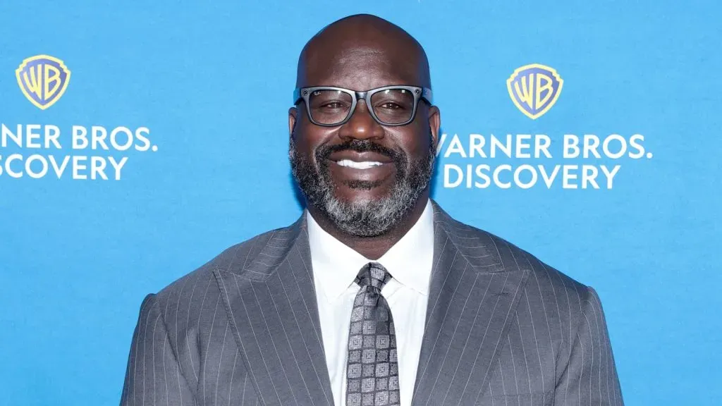 Shaquille O’Neal attends Warner Bros. Discovery’s 2025 Upfront arrivals at The Theater at Madison Square Garden on May 14, 2025 in New York City. (Photo by Dimitrios Kambouris/Getty Images for Warner Bros. Discovery)