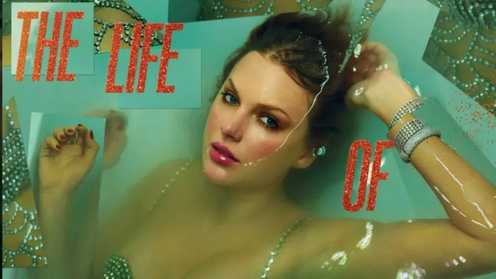 Taylor Swift in The Life of a Showgirl‘s album cover