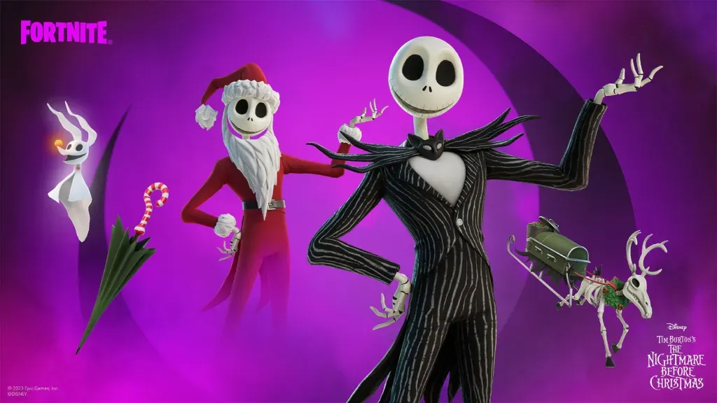 Jack Skellington y Michael Myers llegan a Fortnite 2023.