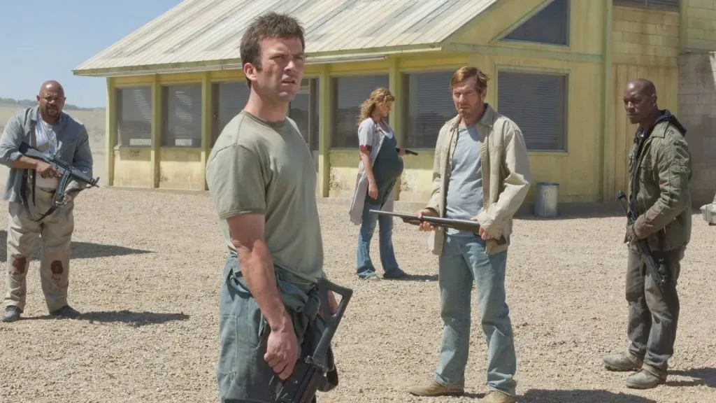 Dennis Quaid, Charles S. Dutton, Lucas Black, Tyrese Gibson y Adrianne Palicki en Legión.