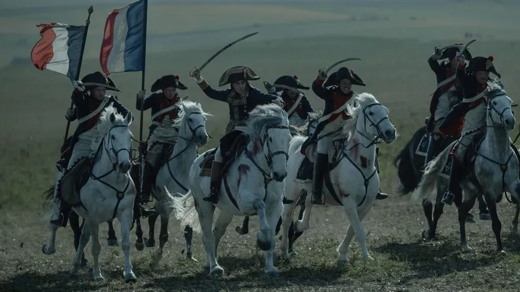 Las batallas de Napoleón son realmente épicas y van en la mejor tradición de Ridley Scott.