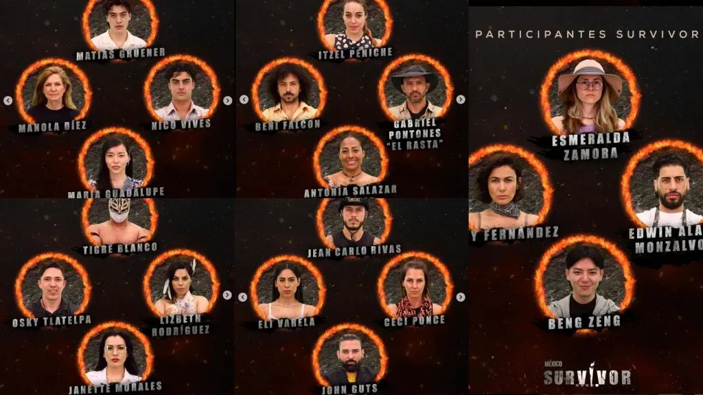 Participantes de Survivor México 2024 (Instagram @survivormx)