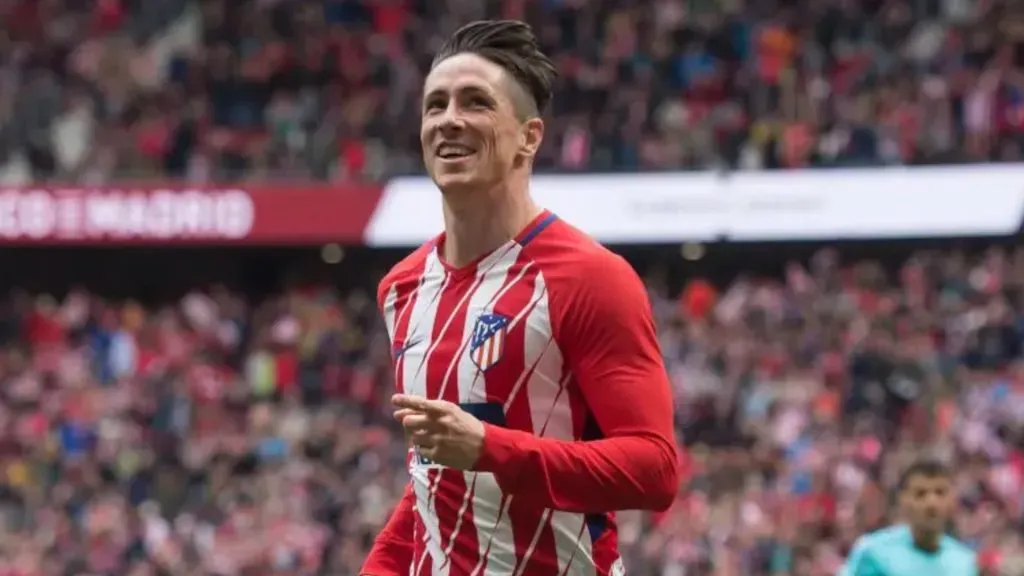 Fernando Torres del Atlético de Madrid jugando en La Liga en 2018 (Foto: Getty images)