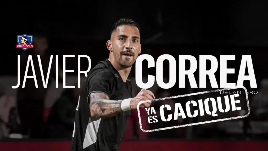 Javier Correa es el primer refuerzo de Colo Colo. | Imagen: CCTV.