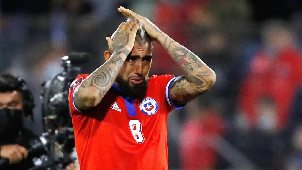 Arturo Vidal critica a Gareca tras la derrota de Chile. | Imagen: Photosport.