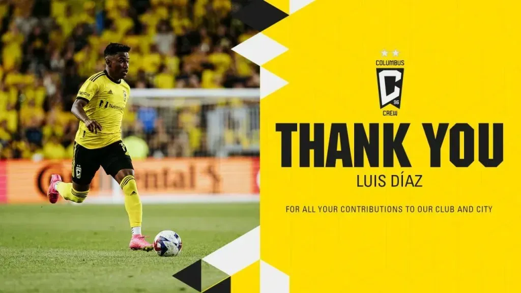 Luis Díaz no continuará en el Columbus Crew.