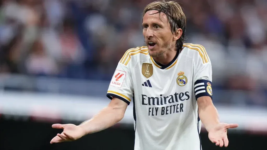 Luka Modrić con el Real Madrid