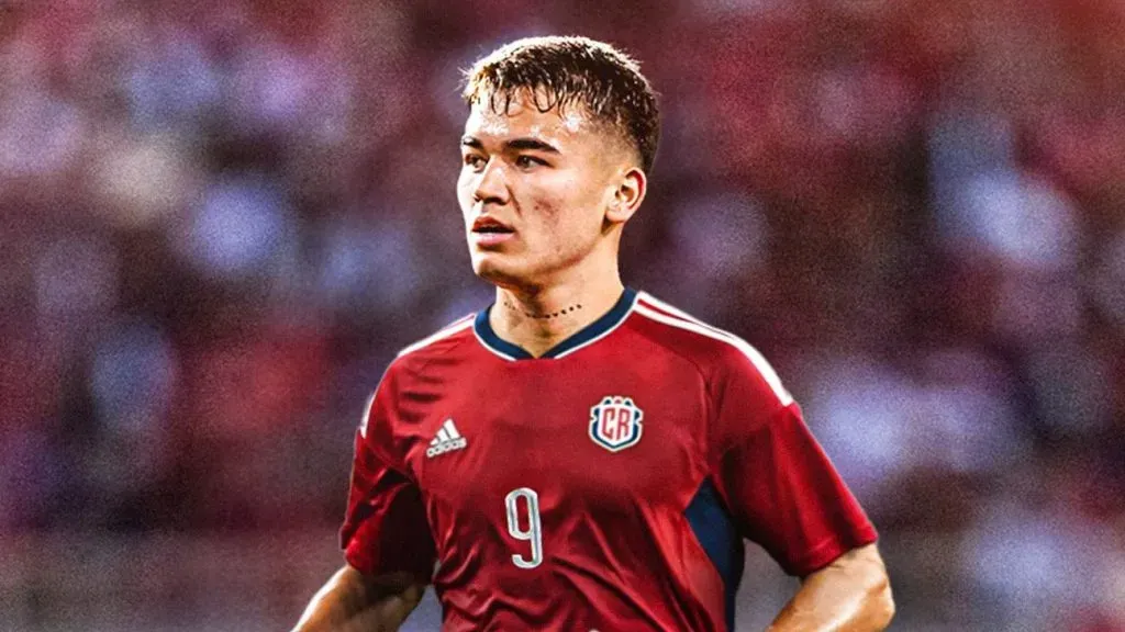 Manfred Ugalde con la Selección de Costa Rica