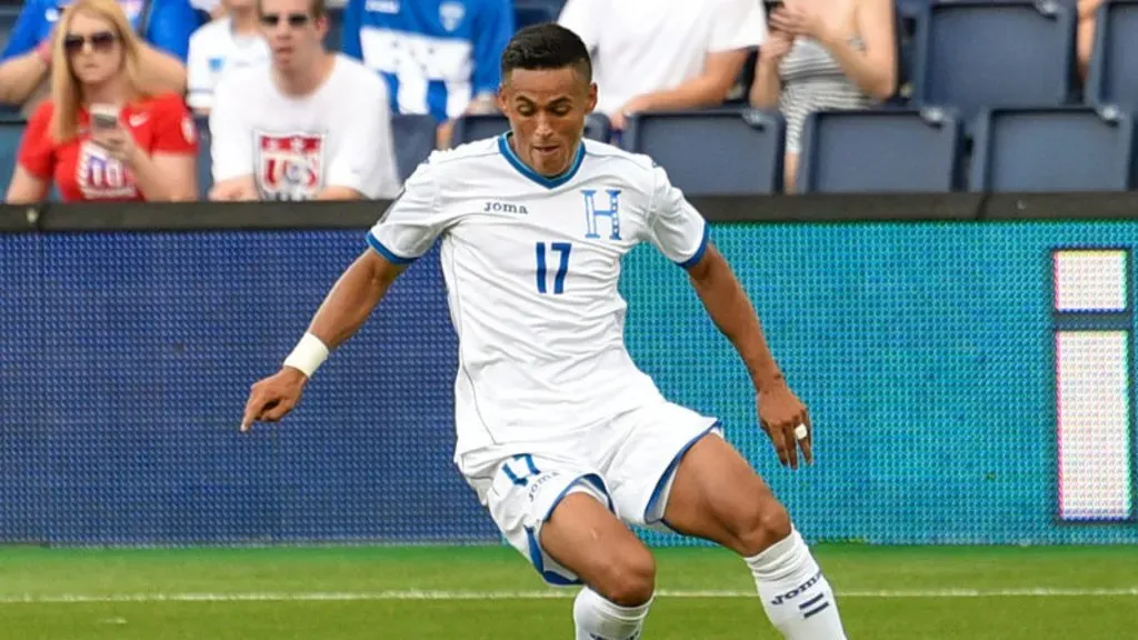 Andy Najar con la Selección de Honduras