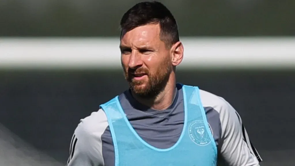 Messi en un entrenamiento del Inter Miami