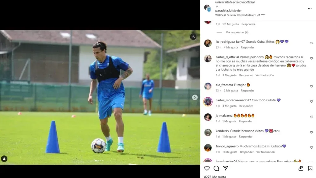 Los fanáticos de Saprissa inundaron las redes del club rumano. (Instagram)