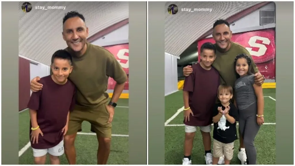 Keylor Navas en las instalaciones del Saprissa.