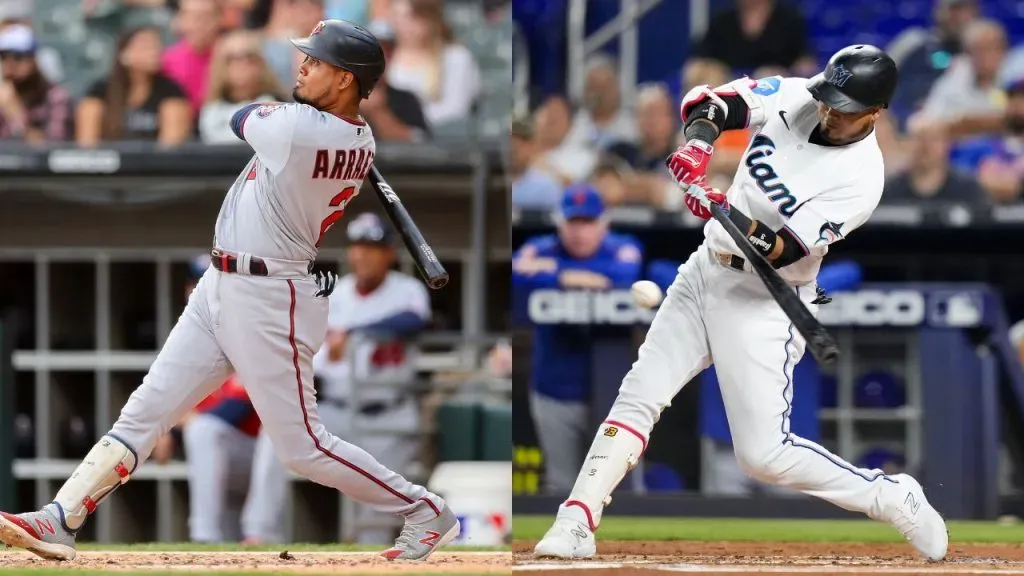 Porcentaje de .316 (2022, MIN) y .354 (2023, MIA) hicieron a Luis Arráez bicampeón bateador en la MLB (Getty Images)