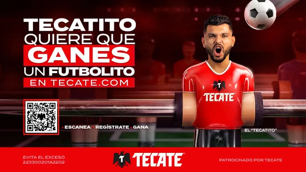 Futbolito Tecatito y Tecate