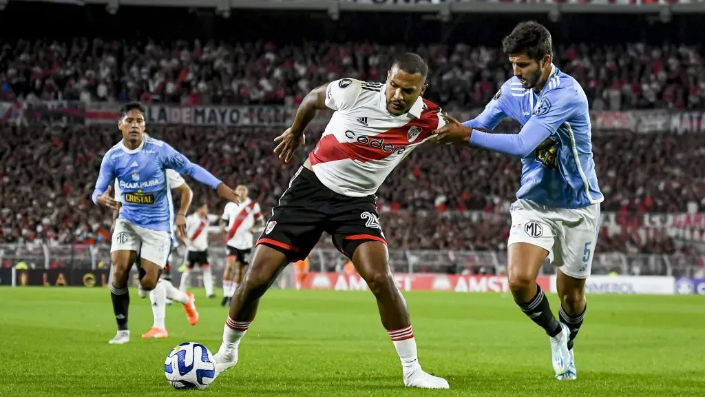 Rondón lleva 16 partidos disputados en River y marcó dos goles, ambos ante Huracán. (Foto: Getty).