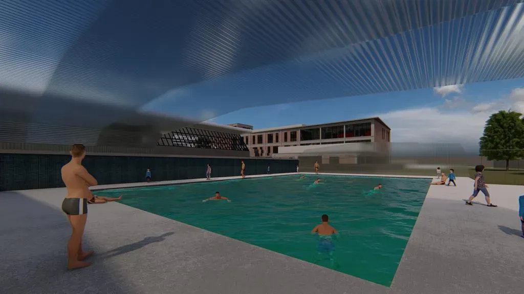 El nuevo natatorio, techado y climatizado, forma parte de las próximas inversiones de River.