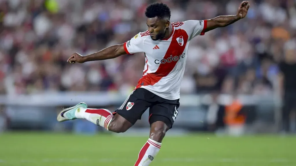 Miguel Borja quiere reencontrarse con el gol en el debut de River en la Copa Libertadores.