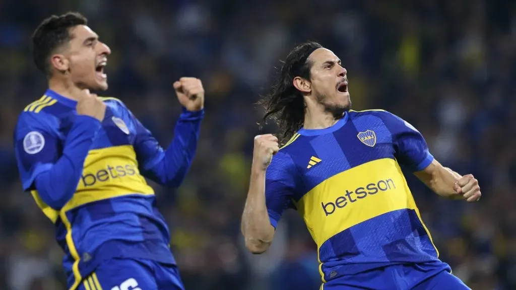 Boca pasó de ronda en la Sudamericana gracias a un gol de Cavani. (Getty)