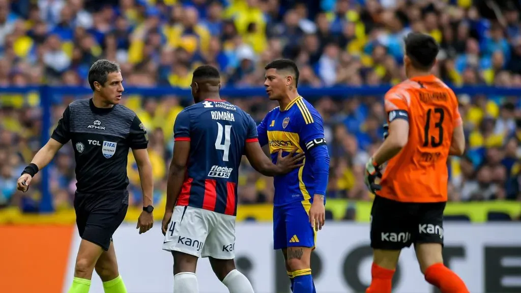 Rojo jugó sólo el primer tiempo ante San Lorenzo. (Getty)