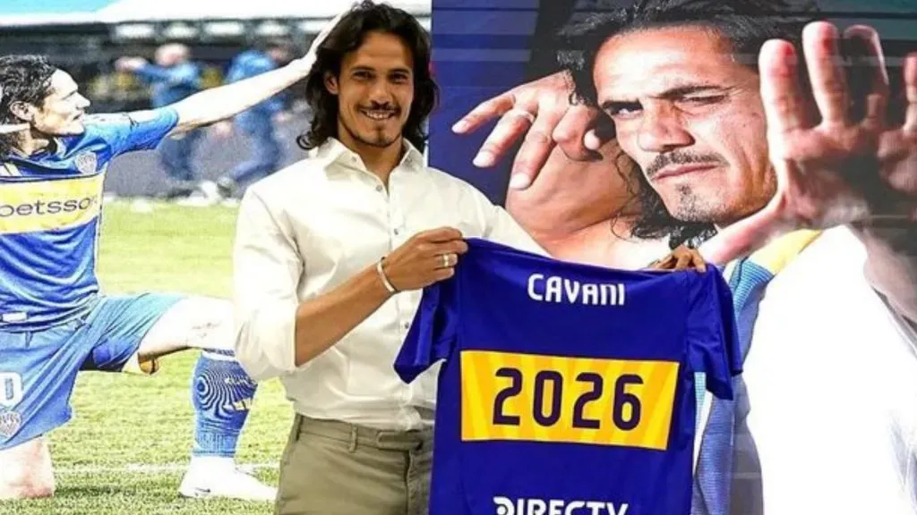 Edinson Cavani renovó su contrato con Boca. (Boca Juniors)