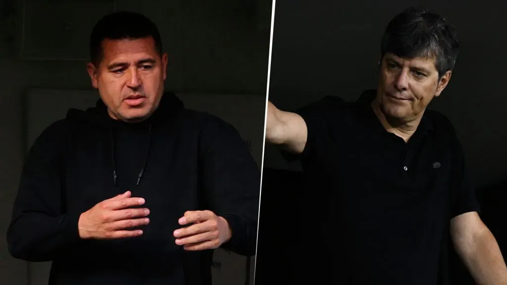 Juan Román Riquelme y Mario Pergolini