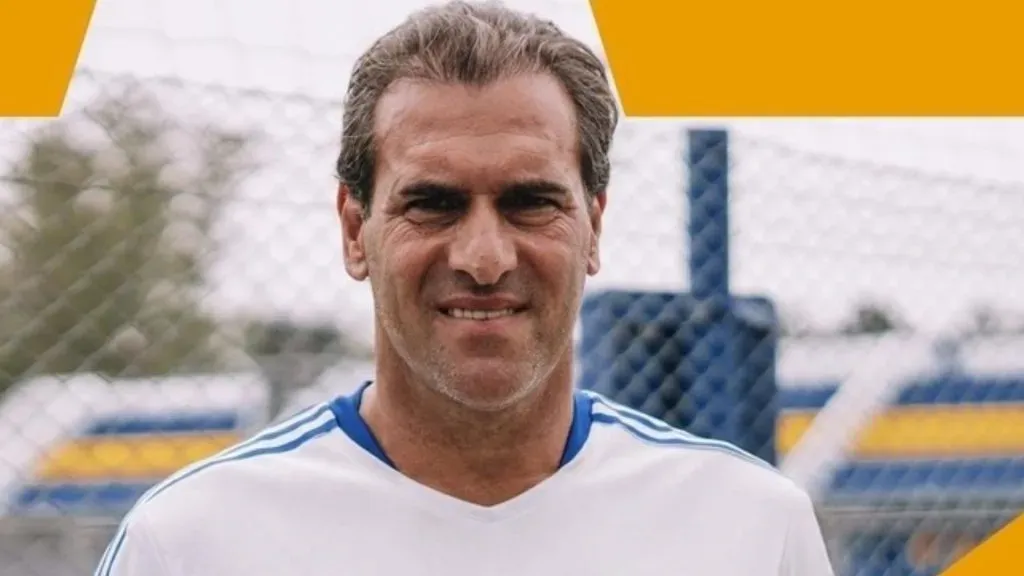 Rudman, uno de los que dirigió la práctica en Ezeiza.