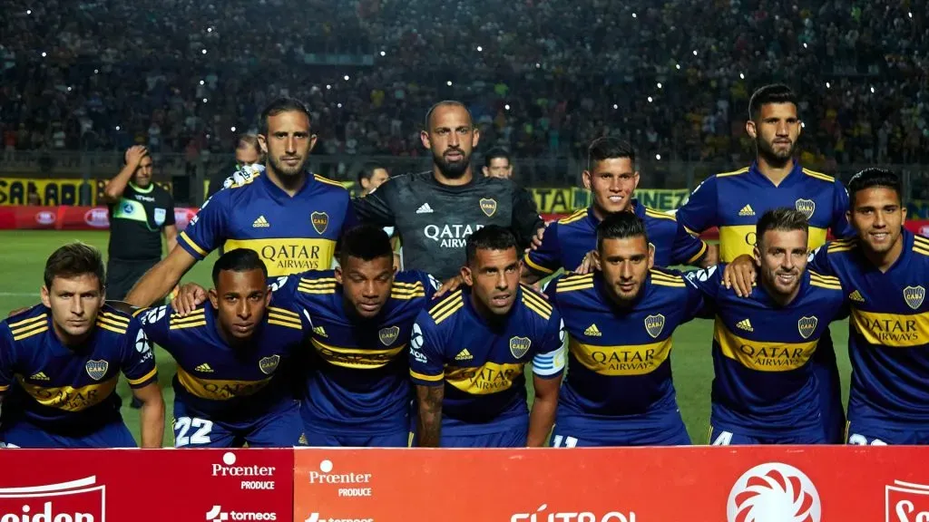 Así se veía el plantel de Boca cuando llegó Russo en 2020. (Getty)