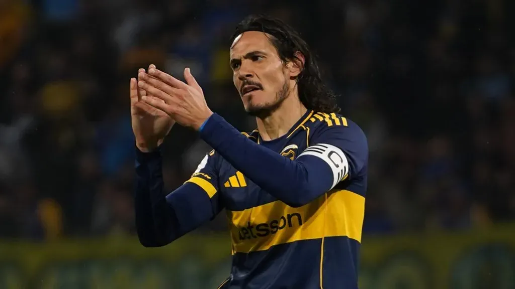 Riquelme quiere que Cavani se retire en Boca. (Getty Images)