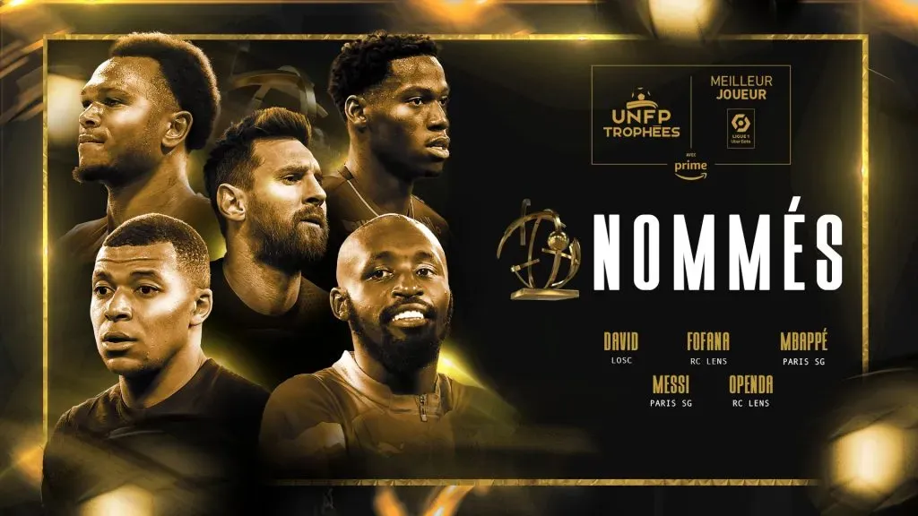 Estos son los nominados al premio como Mejor Jugador del año para la UNFP. Foto: Twitter.
